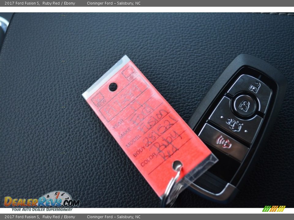 2017 Ford Fusion S Ruby Red / Ebony Photo #18