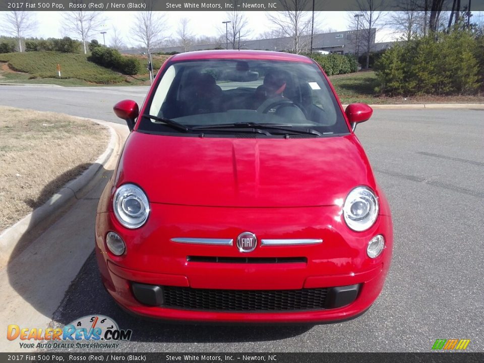 2017 Fiat 500 Pop Rosso (Red) / Nero (Black) Photo #13