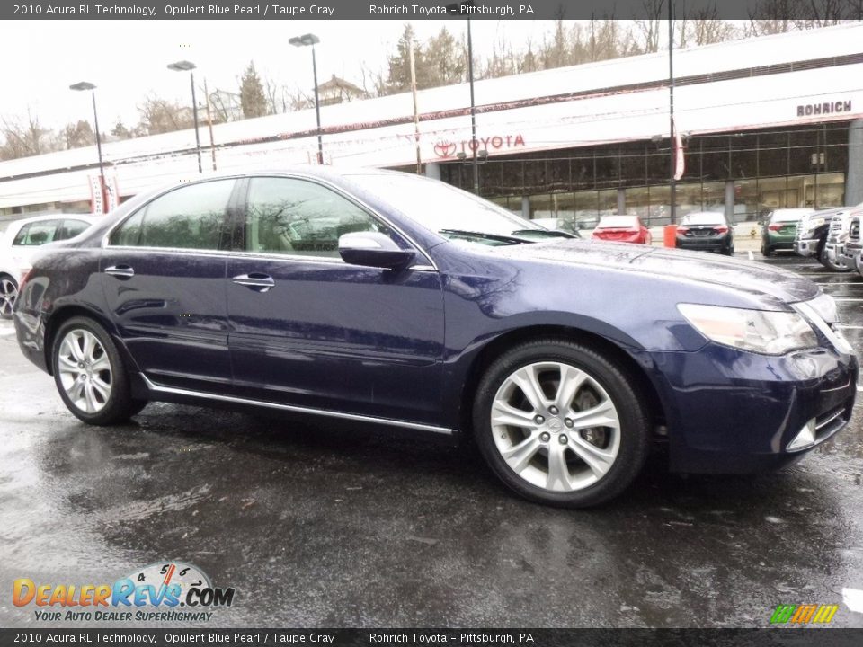 2010 Acura RL Technology Opulent Blue Pearl / Taupe Gray Photo #1