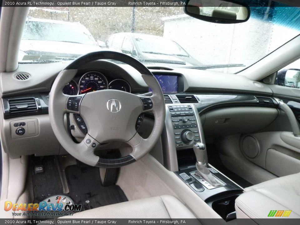 2010 Acura RL Technology Opulent Blue Pearl / Taupe Gray Photo #8