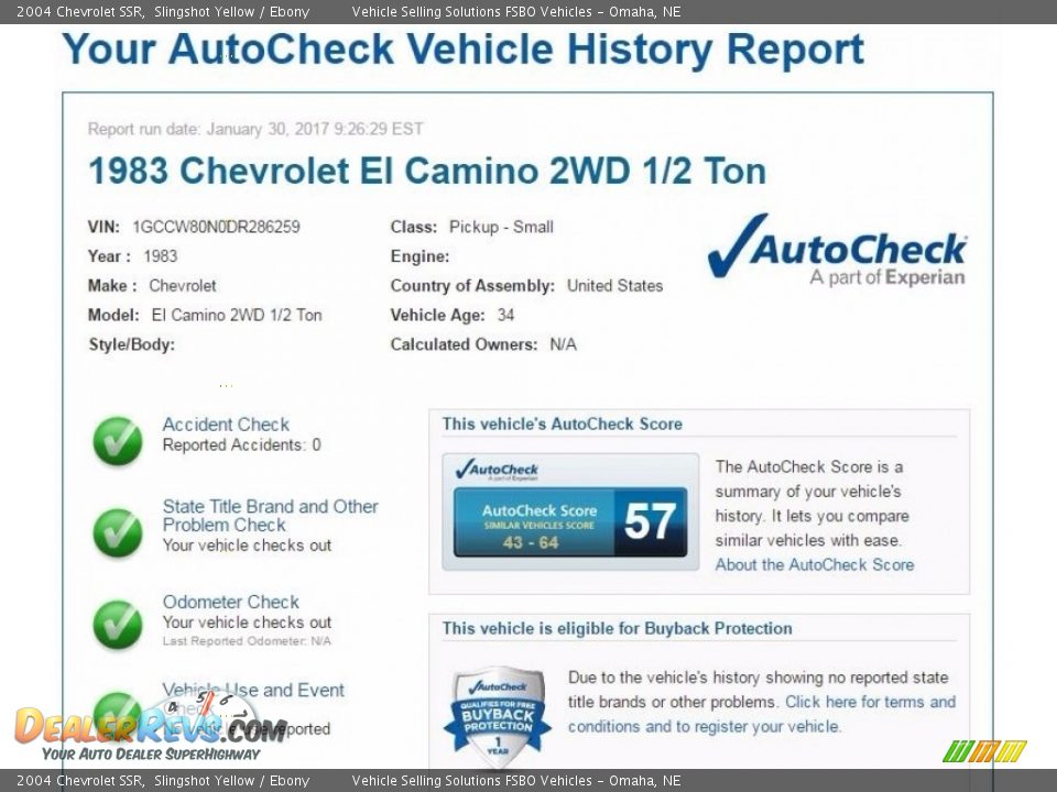 Dealer Info of 2004 Chevrolet SSR  Photo #2