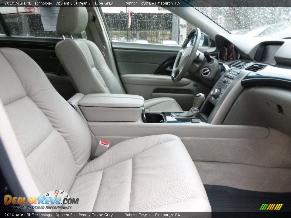 2010 Acura RL Technology Opulent Blue Pearl / Taupe Gray Photo #14