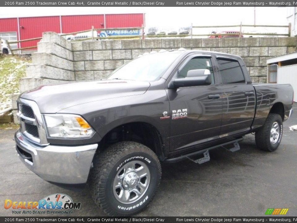 2016 Ram 2500 Tradesman Crew Cab 4x4 Granite Crystal Metallic / Black/Diesel Gray Photo #1