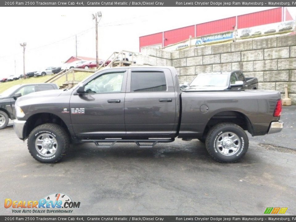 2016 Ram 2500 Tradesman Crew Cab 4x4 Granite Crystal Metallic / Black/Diesel Gray Photo #3