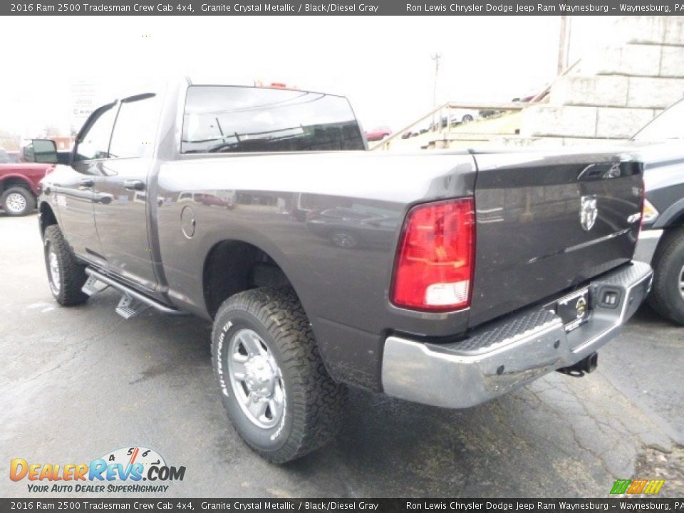 2016 Ram 2500 Tradesman Crew Cab 4x4 Granite Crystal Metallic / Black/Diesel Gray Photo #6