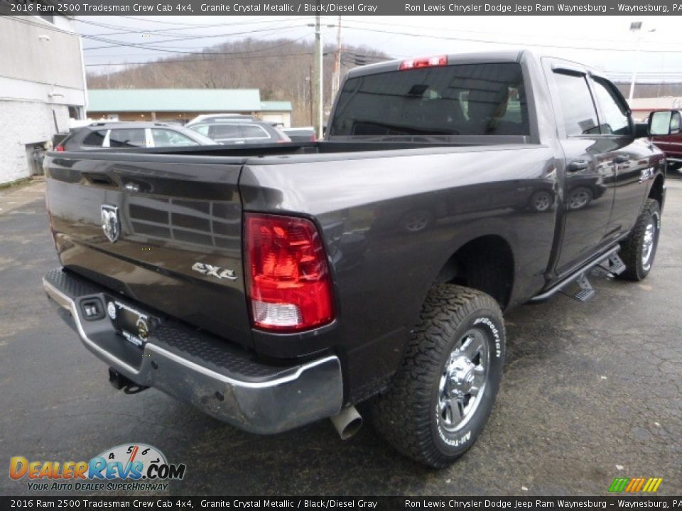 2016 Ram 2500 Tradesman Crew Cab 4x4 Granite Crystal Metallic / Black/Diesel Gray Photo #8