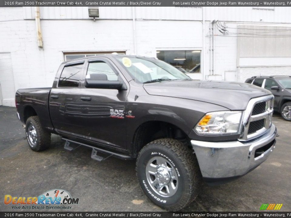 2016 Ram 2500 Tradesman Crew Cab 4x4 Granite Crystal Metallic / Black/Diesel Gray Photo #11