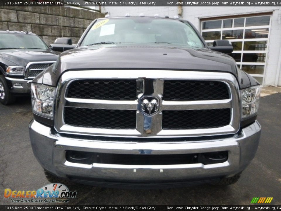 2016 Ram 2500 Tradesman Crew Cab 4x4 Granite Crystal Metallic / Black/Diesel Gray Photo #12