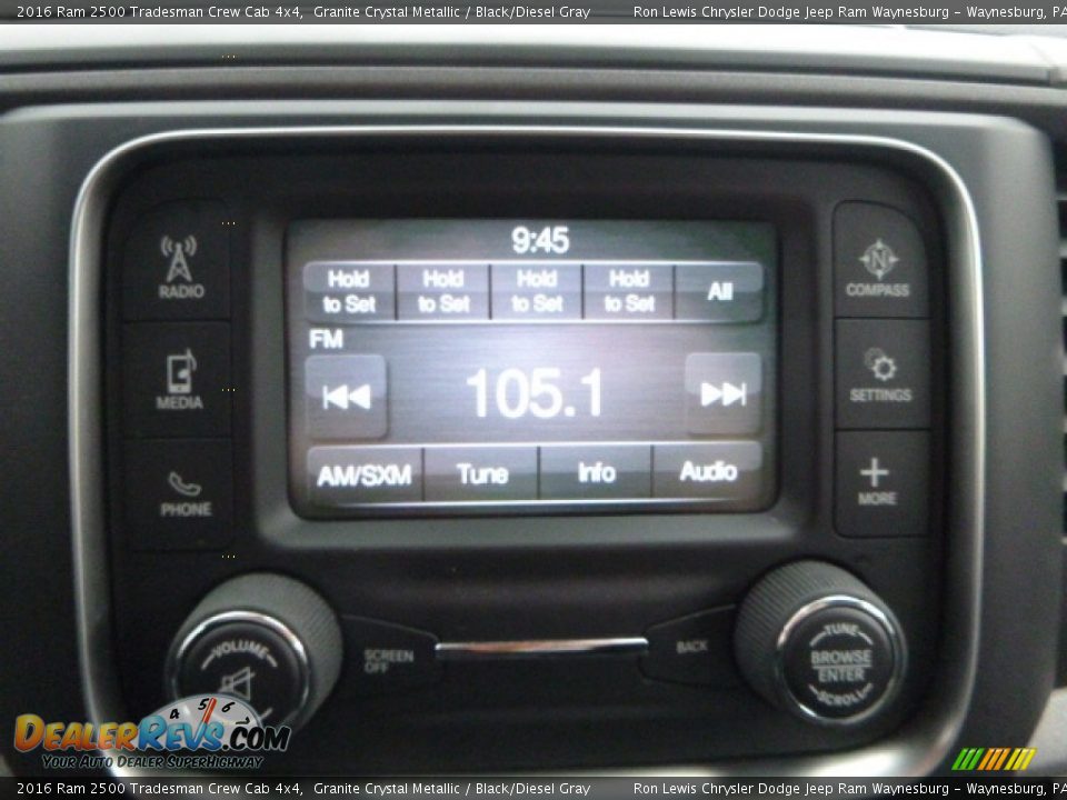 2016 Ram 2500 Tradesman Crew Cab 4x4 Granite Crystal Metallic / Black/Diesel Gray Photo #16