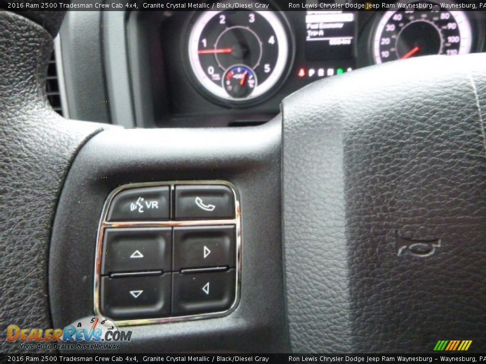 2016 Ram 2500 Tradesman Crew Cab 4x4 Granite Crystal Metallic / Black/Diesel Gray Photo #20