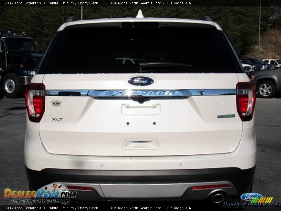 2017 Ford Explorer XLT White Platinum / Ebony Black Photo #4