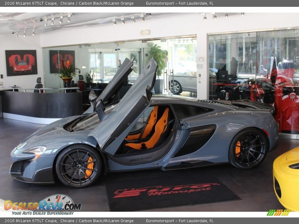 2016 McLaren 675LT Coupe Chicane / Carbon Black/McLaren Orange Photo #1