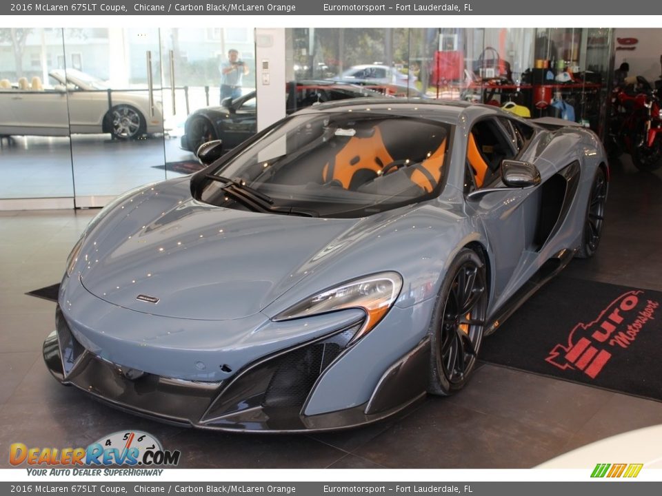2016 McLaren 675LT Coupe Chicane / Carbon Black/McLaren Orange Photo #2