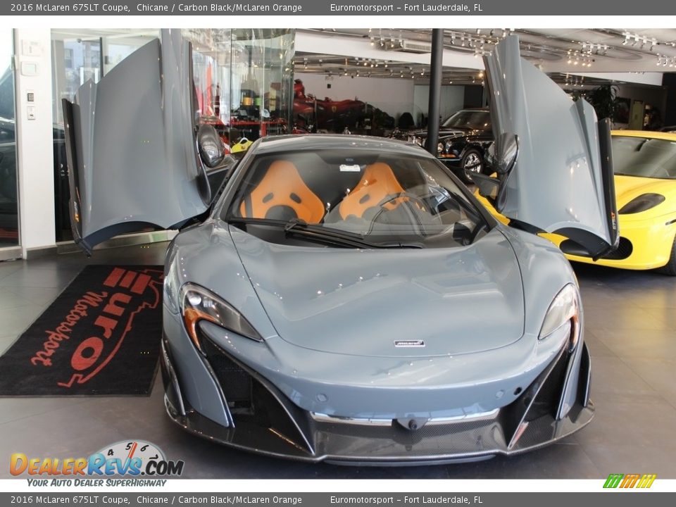 2016 McLaren 675LT Coupe Chicane / Carbon Black/McLaren Orange Photo #3