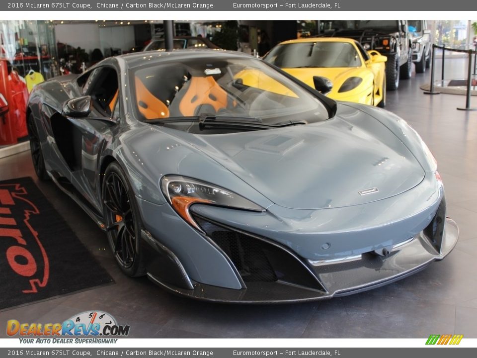 2016 McLaren 675LT Coupe Chicane / Carbon Black/McLaren Orange Photo #4