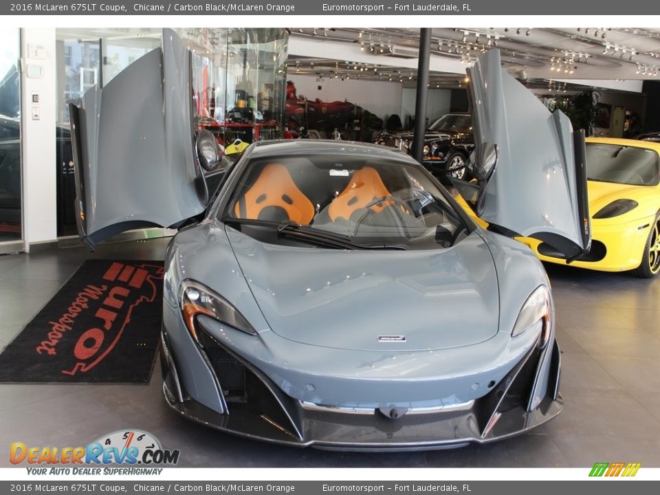 2016 McLaren 675LT Coupe Chicane / Carbon Black/McLaren Orange Photo #13
