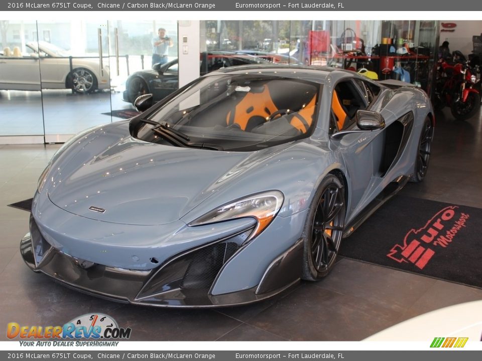 2016 McLaren 675LT Coupe Chicane / Carbon Black/McLaren Orange Photo #14