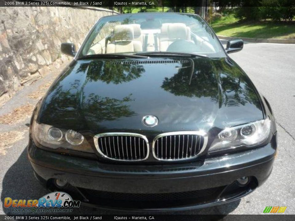 2006 BMW 3 Series 325i Convertible Jet Black / Sand Photo #3