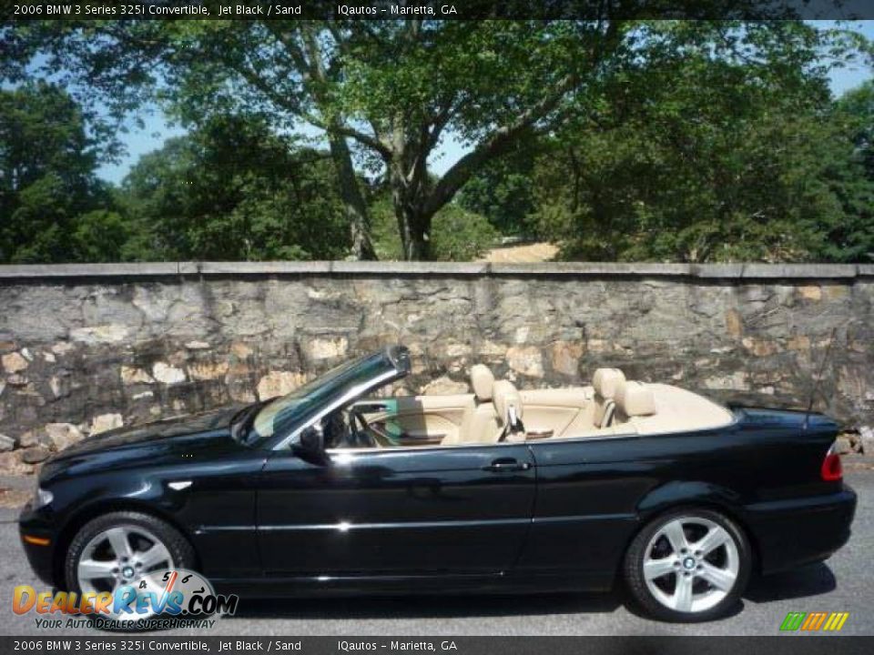 2006 BMW 3 Series 325i Convertible Jet Black / Sand Photo #5