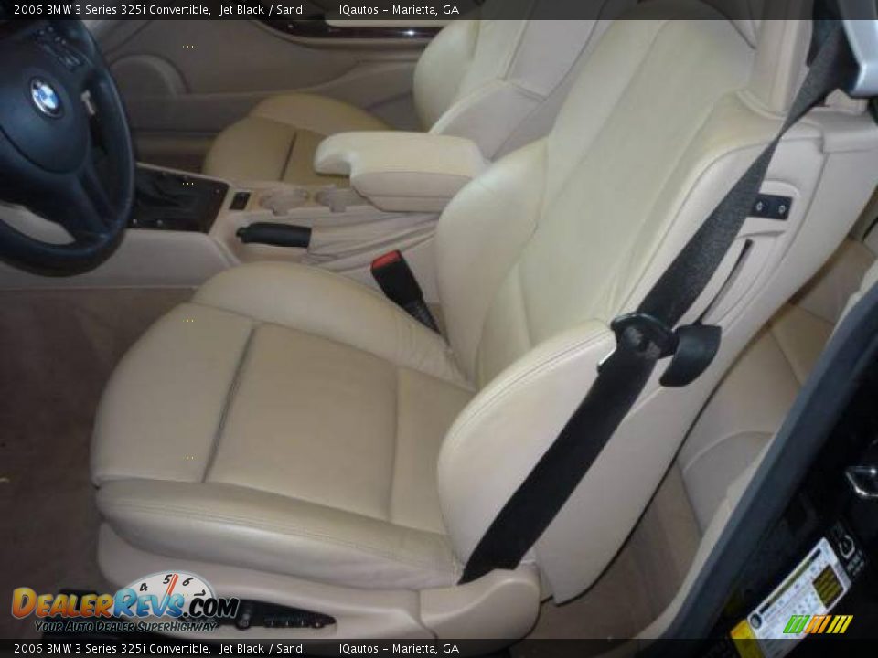 2006 BMW 3 Series 325i Convertible Jet Black / Sand Photo #8
