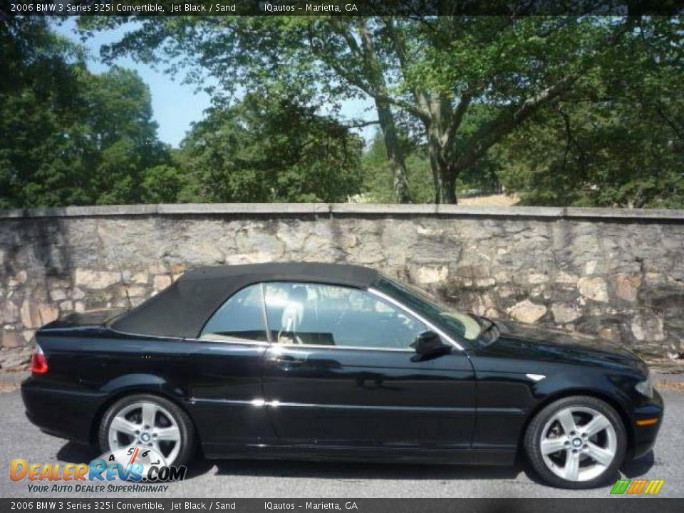 2006 BMW 3 Series 325i Convertible Jet Black / Sand Photo #11