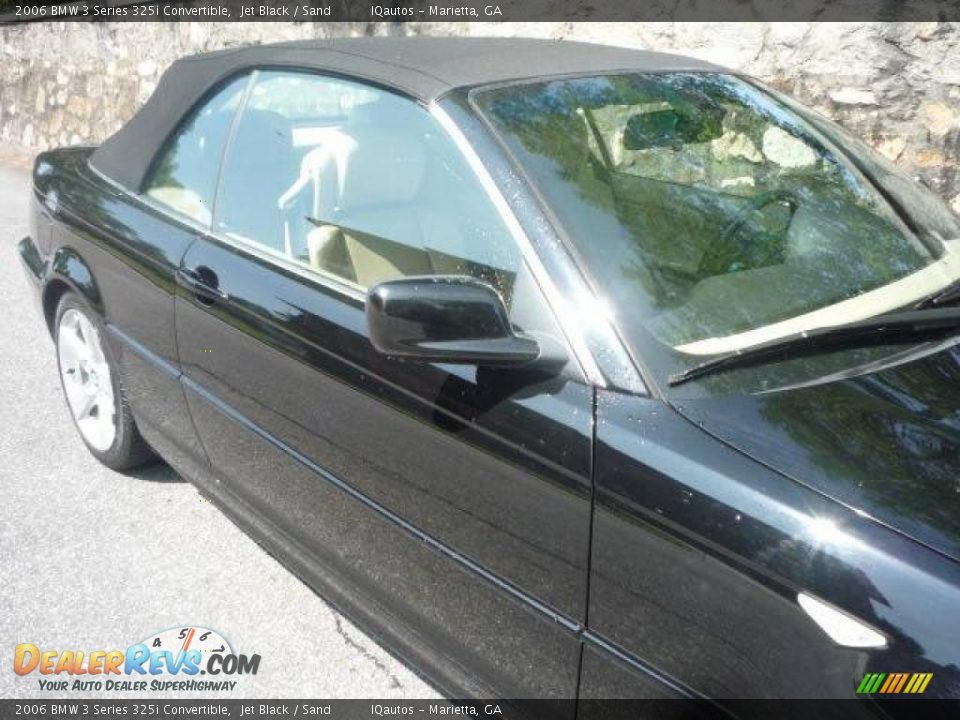2006 BMW 3 Series 325i Convertible Jet Black / Sand Photo #12