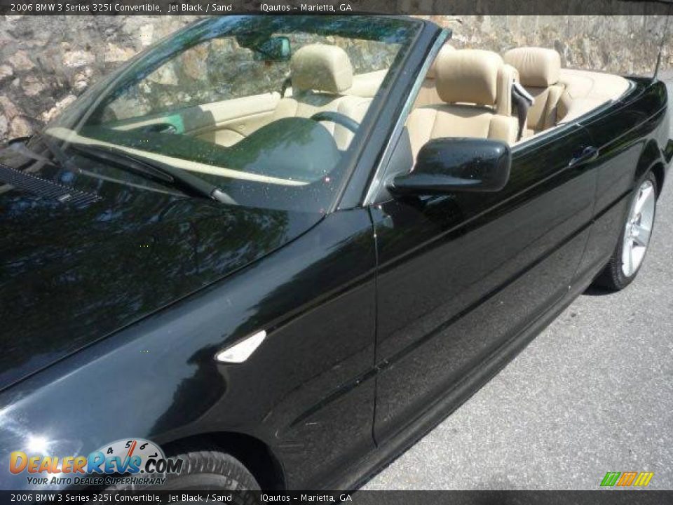 2006 BMW 3 Series 325i Convertible Jet Black / Sand Photo #13