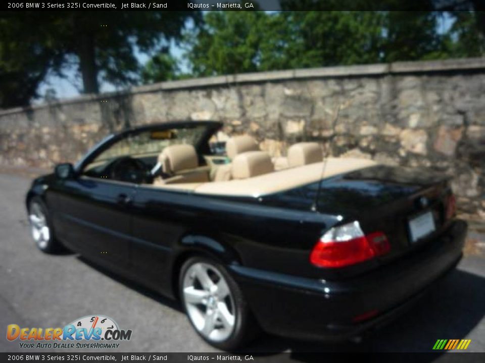 2006 BMW 3 Series 325i Convertible Jet Black / Sand Photo #15