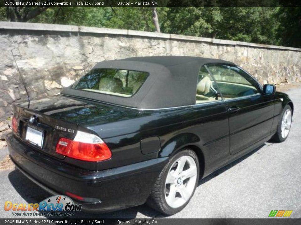 2006 BMW 3 Series 325i Convertible Jet Black / Sand Photo #17