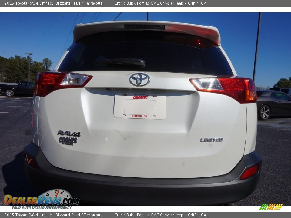 2015 Toyota RAV4 Limited Blizzard Pearl / Terracotta Photo #6