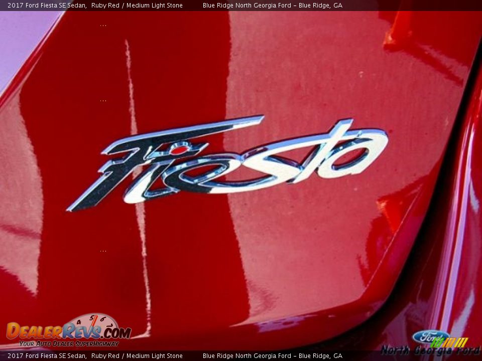 2017 Ford Fiesta SE Sedan Ruby Red / Medium Light Stone Photo #36