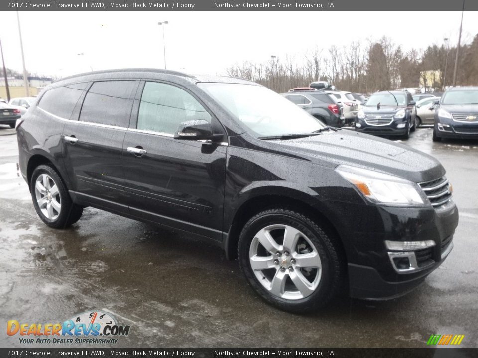 2017 Chevrolet Traverse LT AWD Mosaic Black Metallic / Ebony Photo #3