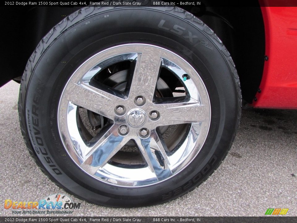 2012 Dodge Ram 1500 Sport Quad Cab 4x4 Flame Red / Dark Slate Gray Photo #9