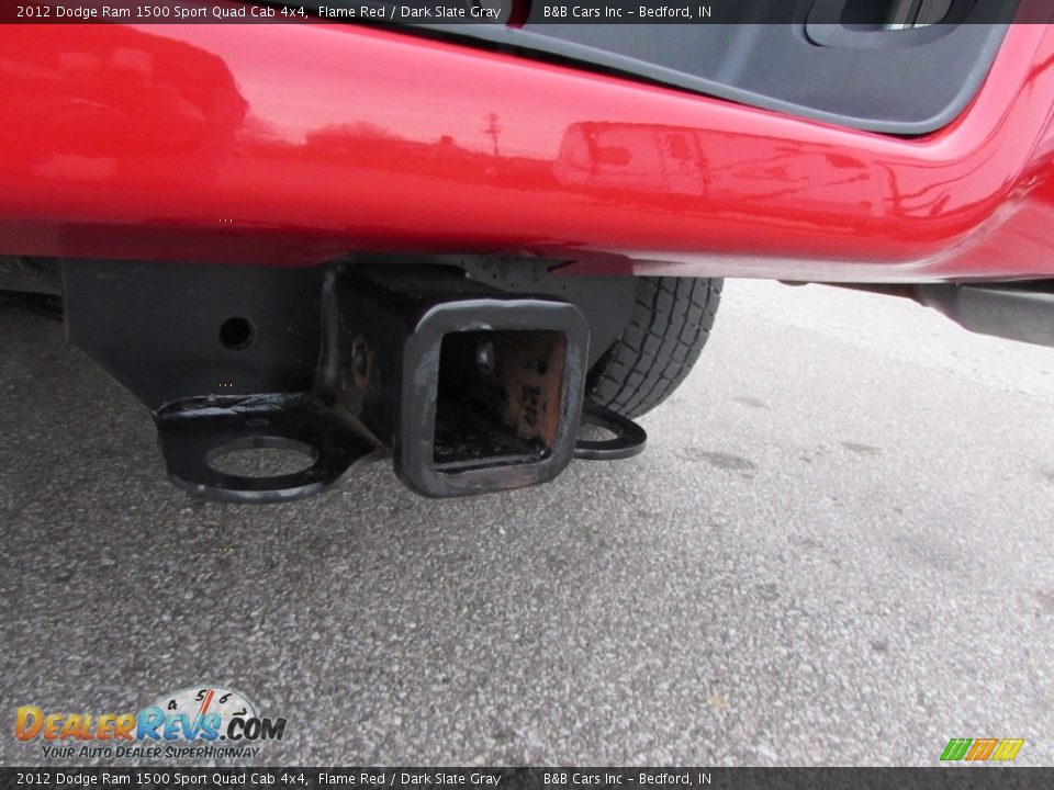2012 Dodge Ram 1500 Sport Quad Cab 4x4 Flame Red / Dark Slate Gray Photo #11