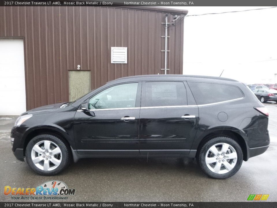 2017 Chevrolet Traverse LT AWD Mosaic Black Metallic / Ebony Photo #8