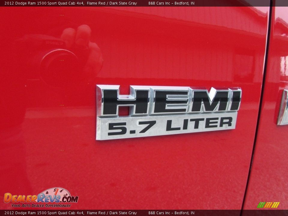 2012 Dodge Ram 1500 Sport Quad Cab 4x4 Flame Red / Dark Slate Gray Photo #15