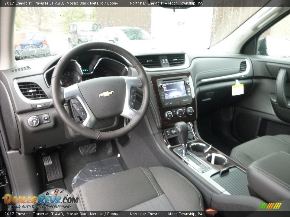 2017 Chevrolet Traverse LT AWD Mosaic Black Metallic / Ebony Photo #13