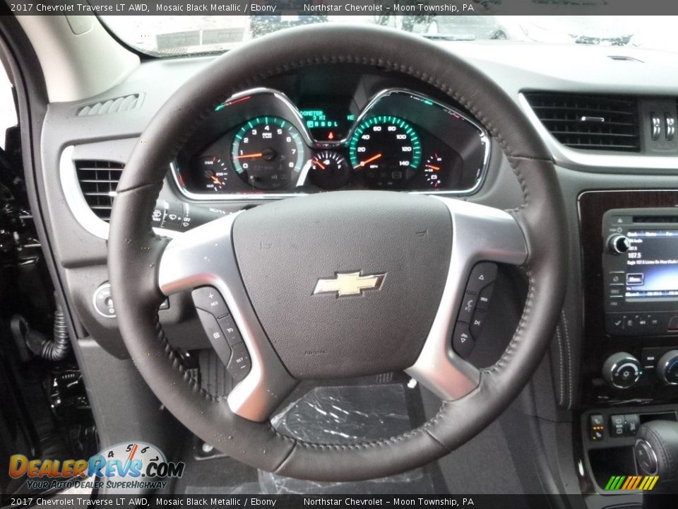 2017 Chevrolet Traverse LT AWD Mosaic Black Metallic / Ebony Photo #17
