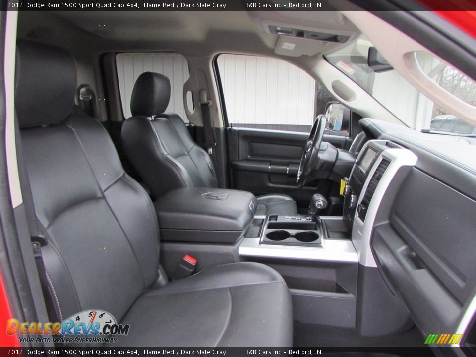 2012 Dodge Ram 1500 Sport Quad Cab 4x4 Flame Red / Dark Slate Gray Photo #21