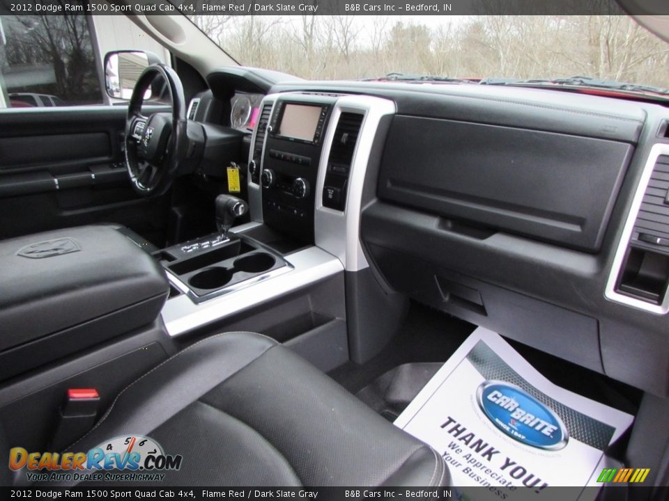 2012 Dodge Ram 1500 Sport Quad Cab 4x4 Flame Red / Dark Slate Gray Photo #22