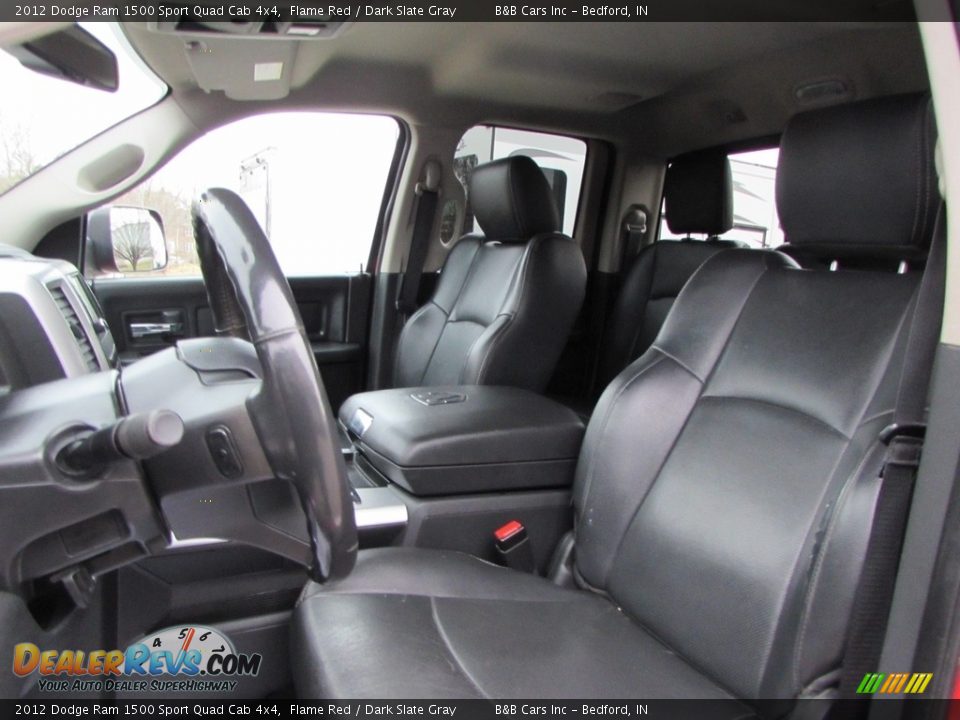 2012 Dodge Ram 1500 Sport Quad Cab 4x4 Flame Red / Dark Slate Gray Photo #25