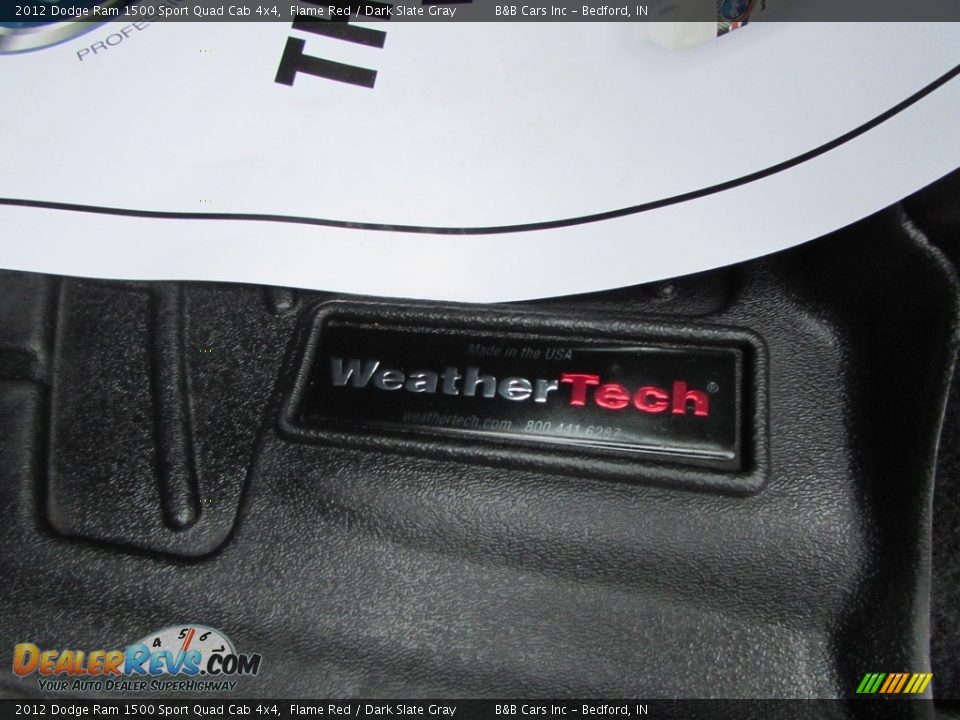 2012 Dodge Ram 1500 Sport Quad Cab 4x4 Flame Red / Dark Slate Gray Photo #29