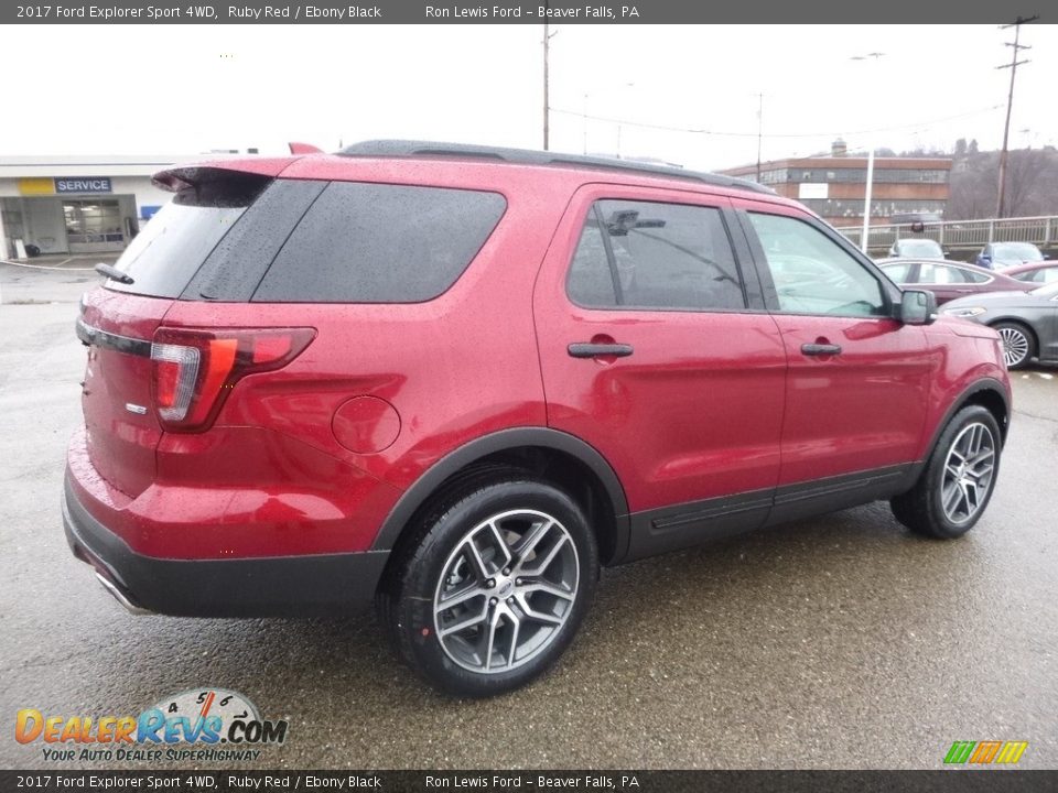 2017 Ford Explorer Sport 4WD Ruby Red / Ebony Black Photo #2