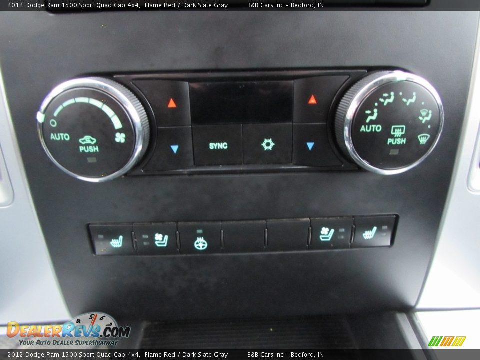 2012 Dodge Ram 1500 Sport Quad Cab 4x4 Flame Red / Dark Slate Gray Photo #35