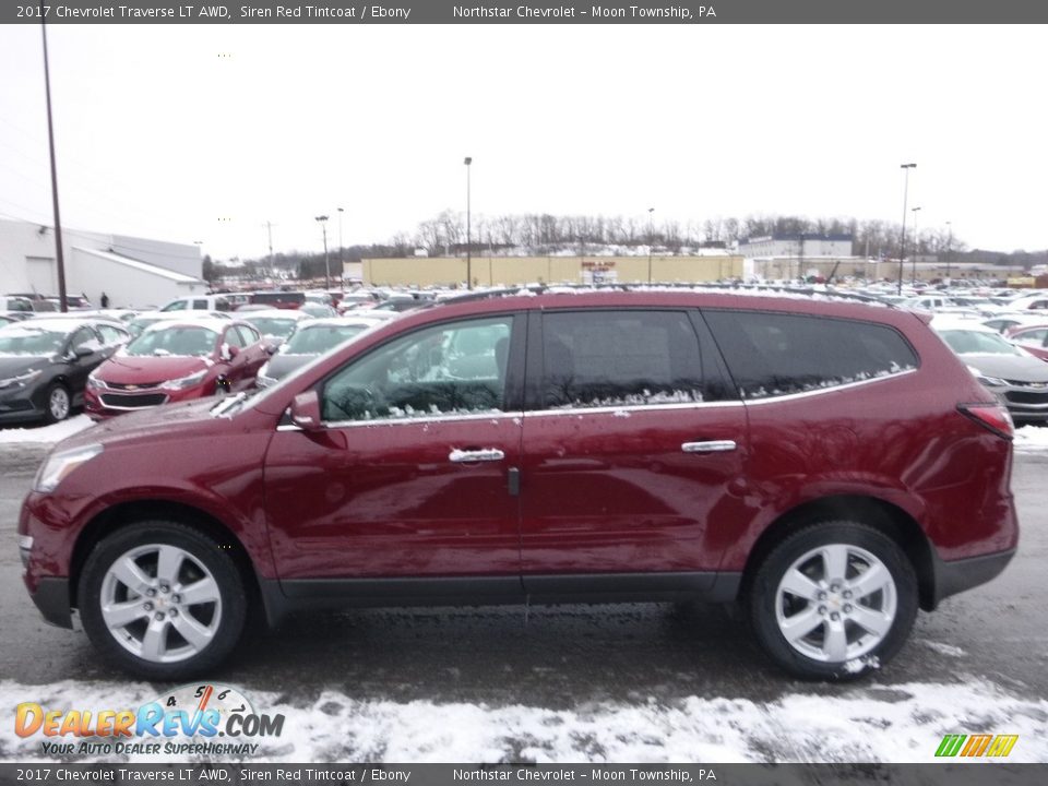 2017 Chevrolet Traverse LT AWD Siren Red Tintcoat / Ebony Photo #8