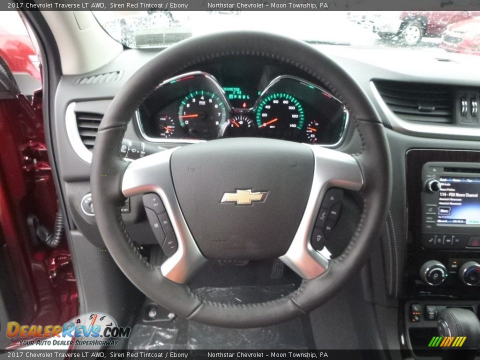 2017 Chevrolet Traverse LT AWD Siren Red Tintcoat / Ebony Photo #17