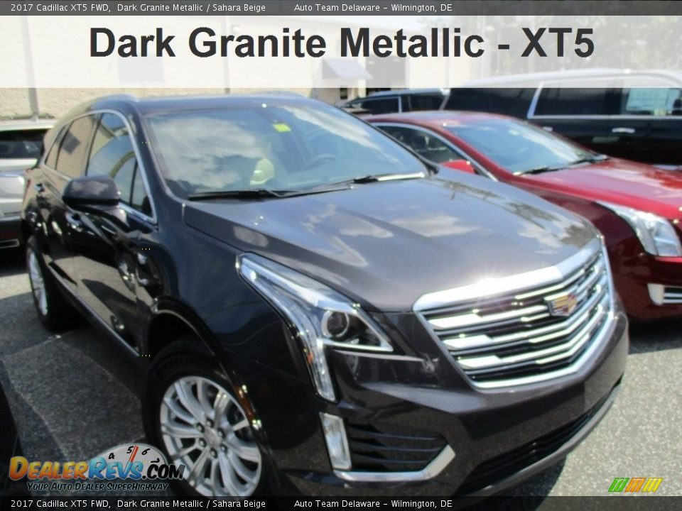 2017 Cadillac XT5 FWD Dark Granite Metallic / Sahara Beige Photo #1