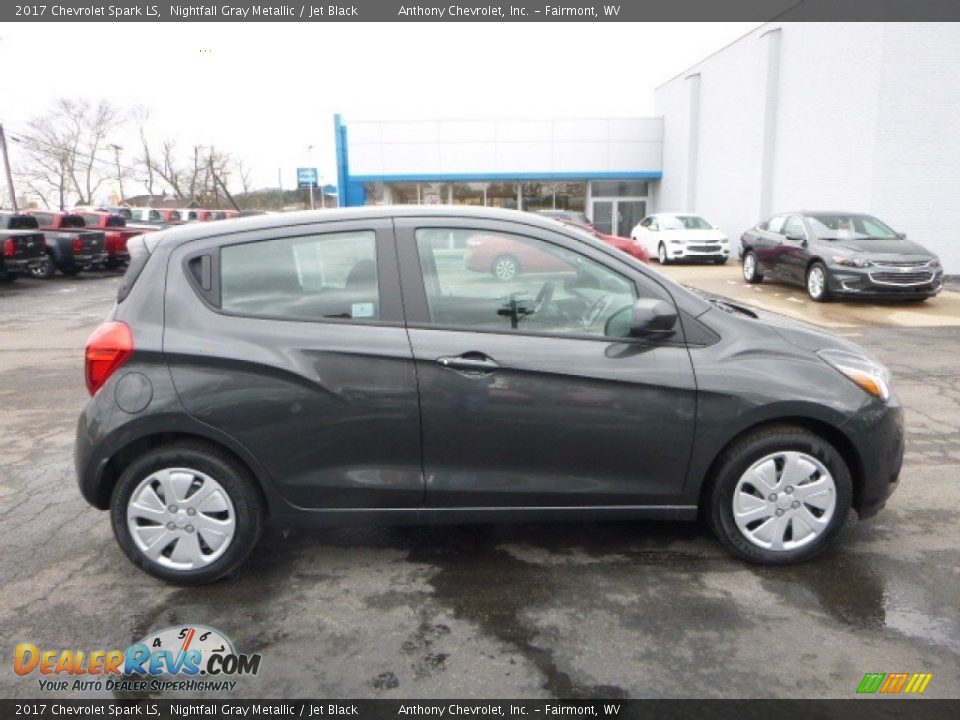 2017 Chevrolet Spark LS Nightfall Gray Metallic / Jet Black Photo #6