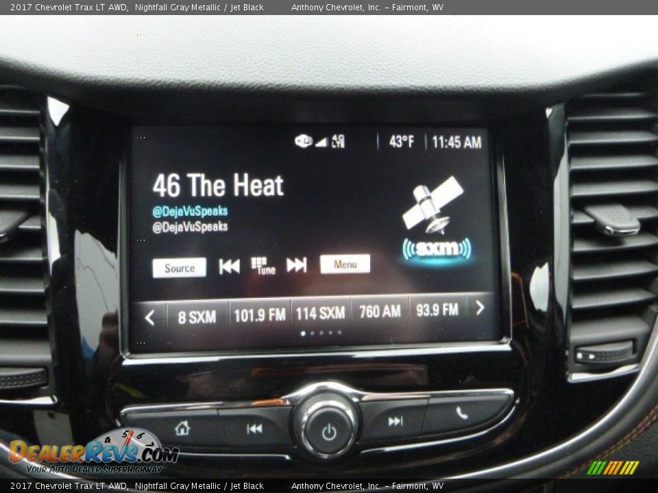 2017 Chevrolet Trax LT AWD Nightfall Gray Metallic / Jet Black Photo #16