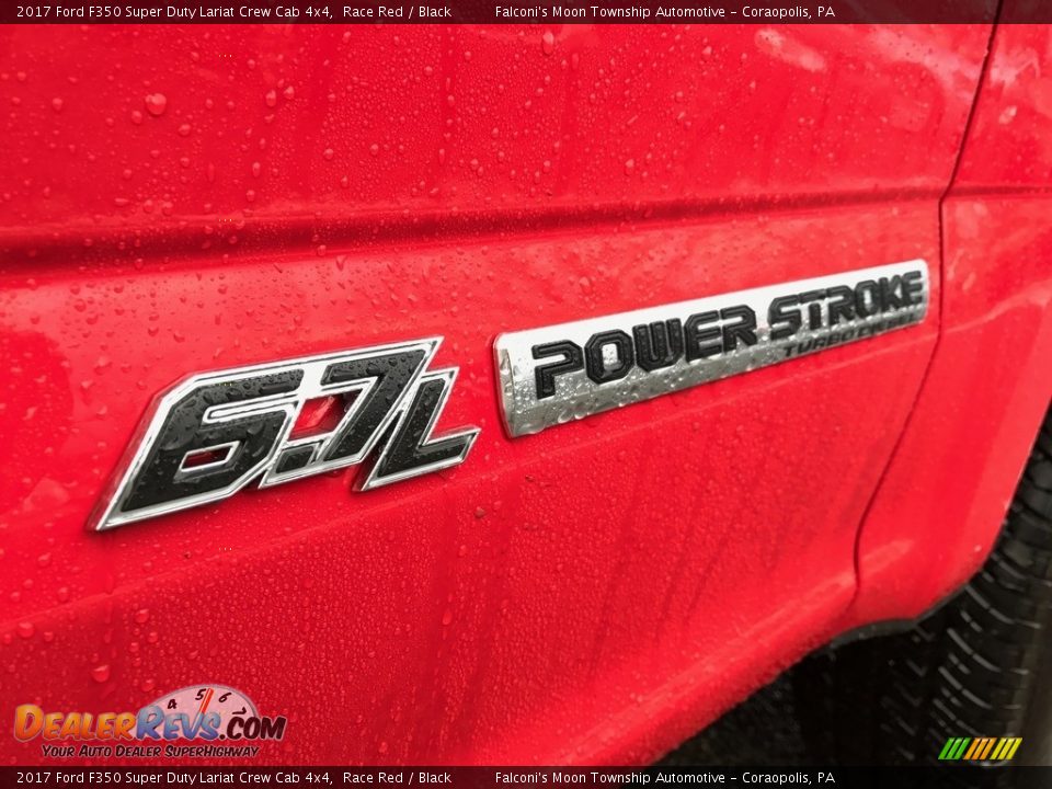 2017 Ford F350 Super Duty Lariat Crew Cab 4x4 Race Red / Black Photo #4
